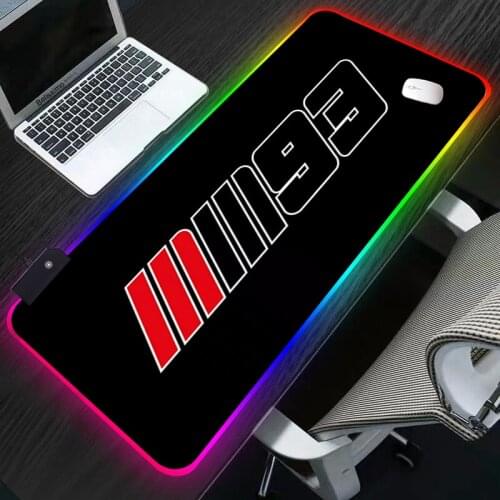 Marc Marquez 93 RGB Mouse Pad gaming accessories speed mini pc Gamer desk Mat Laptop Keyboard Table tapis souris mousepad 90x40