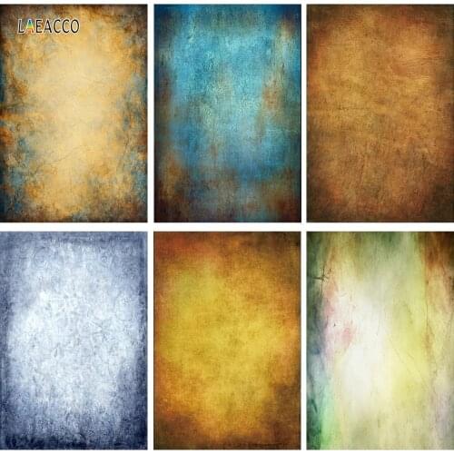 Laeacco Old Vintage Gradient Solid Color Wall Surface Magic Pattern Baby Child Party Decor Photo Background Photography Backdrop