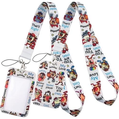 LT383 Monster Anime Key lanyard Car Keychain Personalise Office ID Card Pass Gym Mobile Phone Key Ring Badge Holder Jewelry