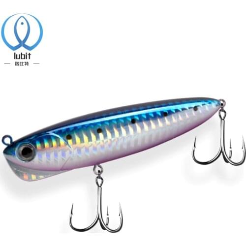 Lubit fishing tackle 2020 Slow Sinking Pencil Fishing Lure 90mm 18g Artificial Hard Bait 3D Fishing somari Saltwater stickbaits