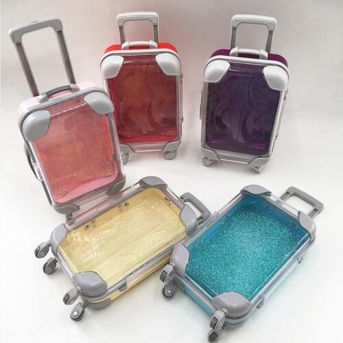 NEW 5pcs False Eyelashes big suitcase Packaging Box Lash Boxes Lashes Case Empty Makeup Eyelash Storage