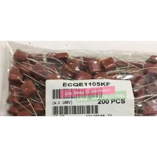 NEW AND ORIGINAL ECQE1 105KF CBB105JK100V 1UF100v P=10