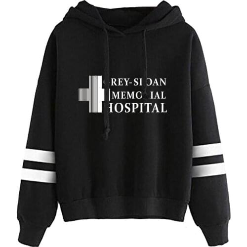 Grey Sloan Memorial Hospital hoody Meredith Grey Derek Shepherd Greys Hoodie Greys Anatomy Pullover Sweatshirt Oversized