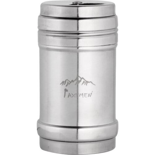 Salt Pepper Shaker Stainless Steel Condiment Dispenser for Outdoor Camping / Home Kitchen