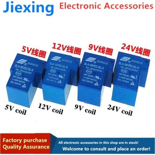 T90 Songle Relay SLA-05 09 12V 24VDC 48VDC-SL-A -C 4 5 6 feet 30A