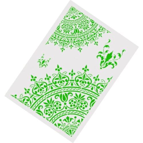 A4 Size DIY Painting Mandala Stencil Template For Wall Furniture Fabric Painting Decorative Photo Album Embossing Paper Cards