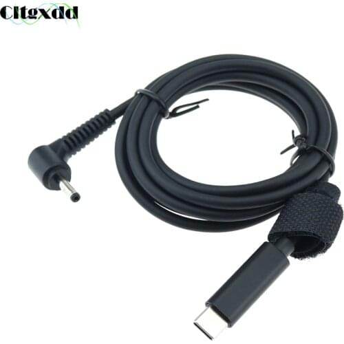 Cltgxdd USB Type C to DC 4.0*1.35 4.0*1.7 5.5*2.5 2.1 4.8*1.7 mm Adapter PD Power Charging Cable for Lenovo Asus Dell Hp Laptop