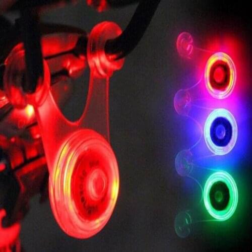 Bicycle tail light safety warning silicone lamp light night riding frog light hot wheel storm flashing small hanging light