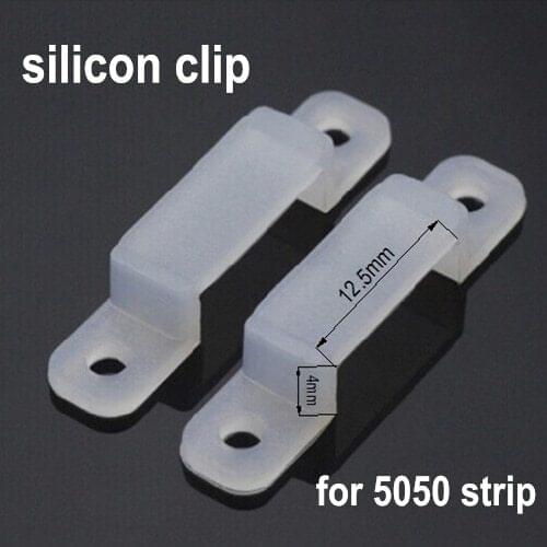 100pcs/lot LED strip Silicon gel holder, LED connector clip for fixing flexible light strip 5050 5630 5730 free ship