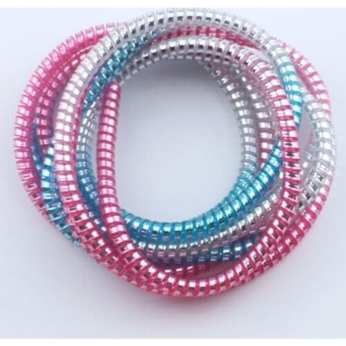 5pcs Gradient Color Cable Protector 1.4m Earphone Data Line Wrap Protection Cable Organizer Cable Saver Protector Desk Set