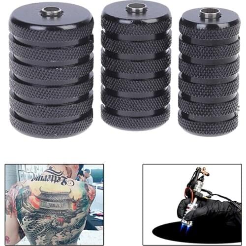 25/30/35mm Aluminum Alloy Tattoo Grips Tube with Back Stem Self-locked Tattoo Handle Machine Kit Gun Tattoo Accessories