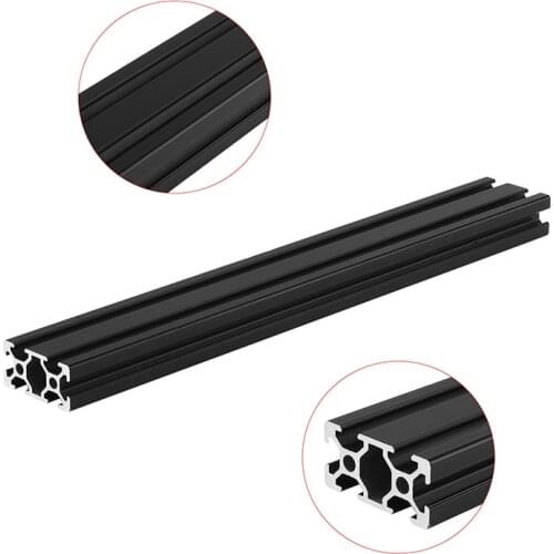 300mm Length Black Anodized 2040 T-Slot Aluminum Profiles Extrusion Frame For CNC