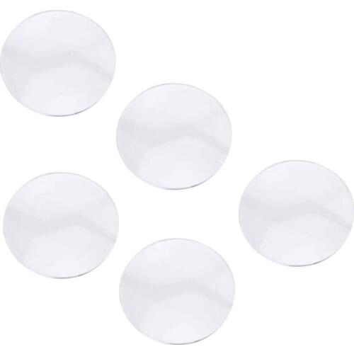 5Pcs Sapphire Watch Glass Transparent Single Round Flat Mirror Glass Replacement 20-22mm Power Tools