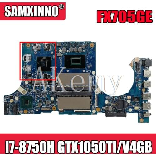 Akemy FX705GE Motherboard For Asus TUF Gaming FX705G FX705GE FX705GD 17.3 inch Mainboard Motherboard I7-8750H GTX1050TI /V4GB