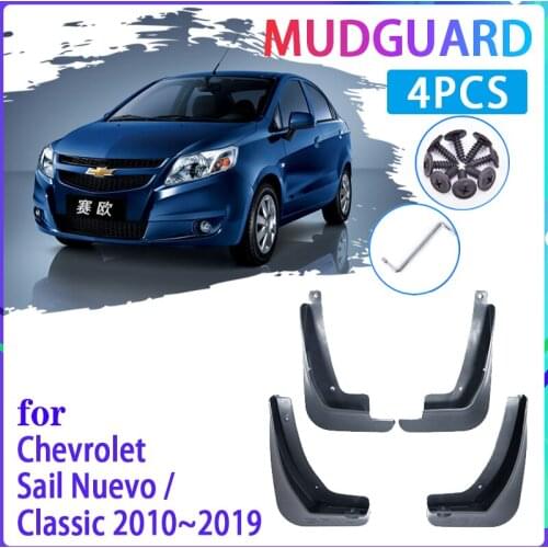 4 PCS Car Mud Flaps for Chevrolet Sail 2010~2019 Nuevo Classic Mudguard Splash Guards Fender Mudflaps Auto Accessories