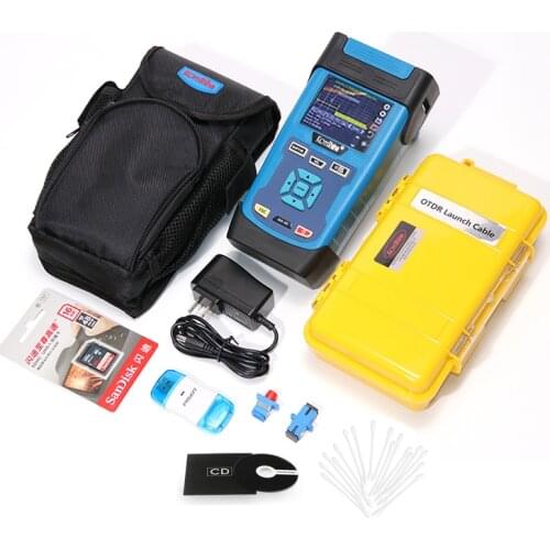 DHL Free Shipping Komshine QX45 OTDR Singlemode 1310/1550nm 32/30dB OTDR comes with English, Spainish, Portuguese