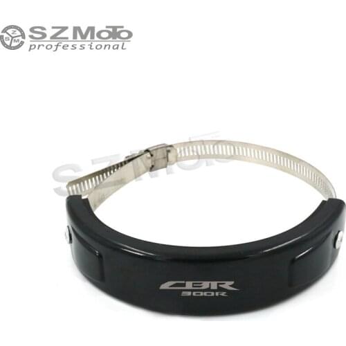 For HONDA CBR300R CBR Silencer Round Oval Exhaust Protector Can Cover SILICONE Motorcycle Scope 100MM-140MM Protect WITH LOGO