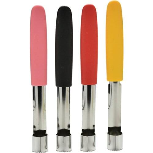 Stainless Steel Easy Twist Core Remover Utensil Kitchen Gadgets Tools Fruit Apple Corer Pitter Cutter Slicer Fruit Knife