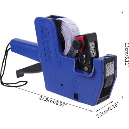 CPDD MX5500 Tagging Labeller Machine 8 Digits for Clothing Store Retail Store Retail Price Tag Attacher Numerical Tag Maker