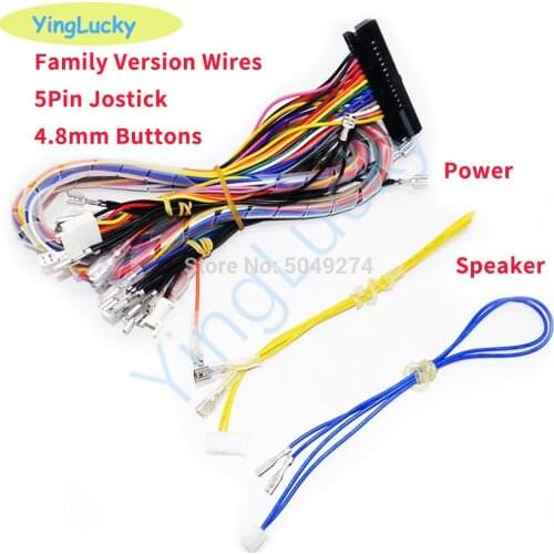 Arcade Cabinet 40-pin Wire Harness Pandora Box Family Board Cable for 5pin Sanwa Joystick and Push Buttons Arcade Game Console