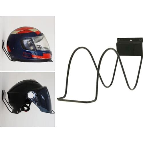 Solid Wall Mount Display Rack Hanger for Motorcycle Helmet Hat, Wig Cap Storage Holder Hanging Bracket Storage Showing Hanger