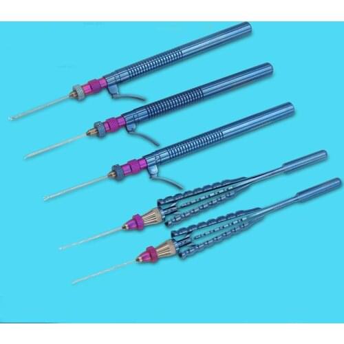 Titanium alloy Ophthalmology intraocular microscissors/Microscopic intraocular opthalmic scissors straight/bend head