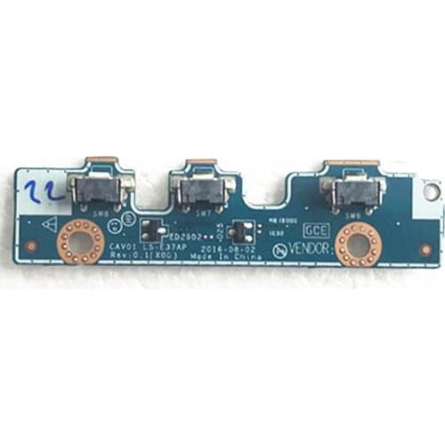 Original New For Dell Latitude 3189 LS-E37AP Power Button / Volume Button Board YMHTX 0YMHTX