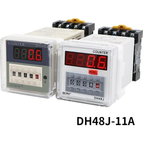 Time relay controller high precision counter dh48j-11a digital display electronic counter dh48j-a relay outage memory