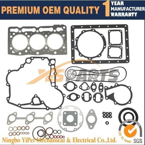 D1005 Overhaul Rebuild Kit full gasket 16231-03310 1G040-03310 for Kubota B21 B2100D B7500DTN