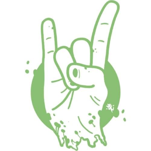 Musical Gestures Luminous Patch Iron Ons Patches for Clothing Thermal Transfer Fluorescence Stickers for Clothes Free Shipping