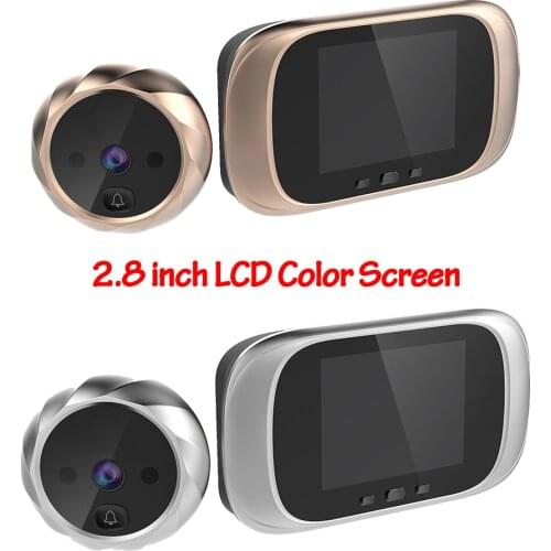 Smart Digital Doorbell Camera 90 Degree Door Eye Doorbell Electronic Peephole Door Camera Viewer Outdoor Door Bell
