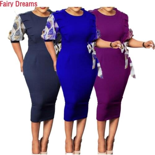 Ladies Formal Dress Suits Femme Office Wear Vestido Mujer Elegant Vintage OL Commuting O Neck Fashion Womens Clothing