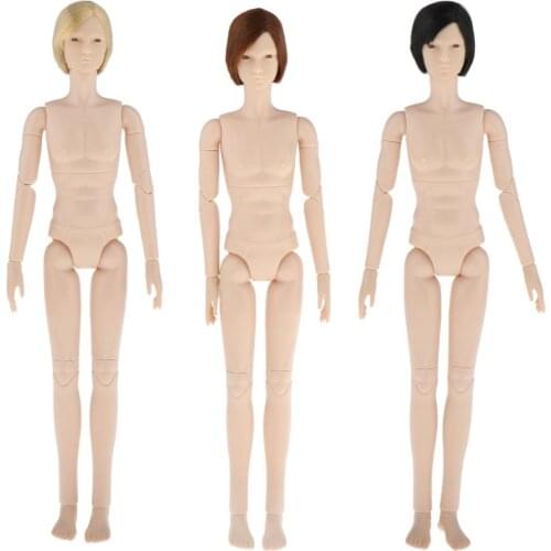 1/6 BJD Doll Body Unpainted Body Realistic 3D Eyes Making Accessory White Skin BJD Doll Accessories
