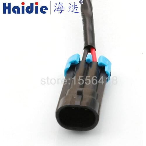 5sets 2 Pin Sealed Delphi Equivalent PA66 Male Female Housing Connector with Terminals Seals 12162000 12052641