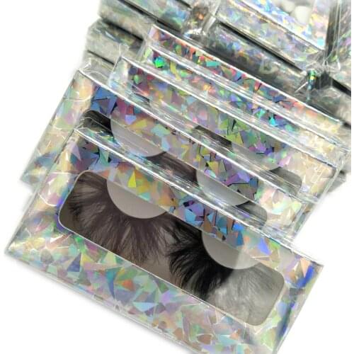 1 pair 25mm mink eyelash false eyelash long style wispy lashes lash extension dramantic strip eyelash with diamond paper box