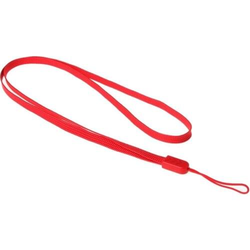 44cm Long Neck Lanyard Strap Rope For Cell Phone USB Flash Drive Key ID Card Badge dacron, plastic, metal Easy to attach