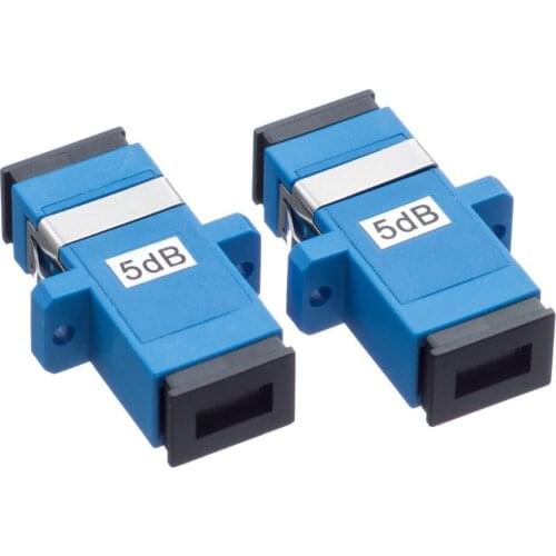 5PCS/bag SC 5dB fixed type fiber optic Attenuator,flange type optical attenuator 5dB,fiber optic attenuator