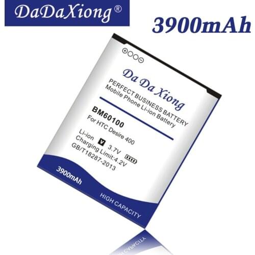 DaDaXiong 3900mAh BM60100 Battery For HTC Desire 400 Dual 506e 600 606W T606W T608T T609D Z4 One SC/ST/SU/SV C525c C525E 5088