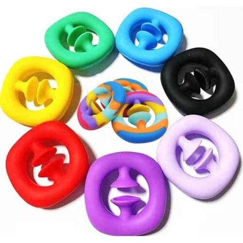 Anti Stress Finger Hand Grip Stress Reliever Fidget Toy Adult Child Simple Dimple Stress Toys Decompression Pop It Dropshipping