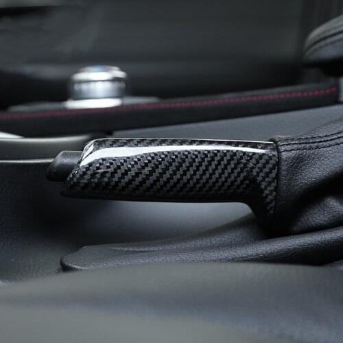Carbon Fiber Gearshift Handbrake Cover For BMW 3/4 series X1 M3 M4 F80 F82 F48 E84 E90 F30 F31 F34 Car Styling Pull Rod Decals