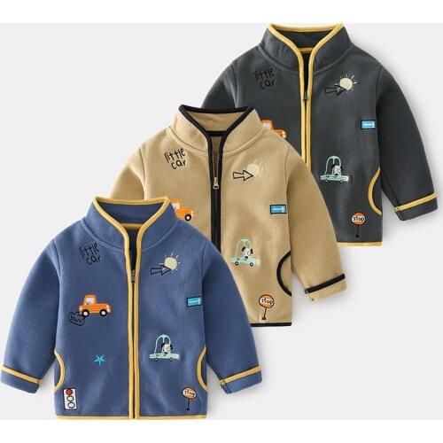 Children Sweater Autumn Sweater 2021 Baby Jacket Foreign Style Cardigan Korean Cartoon Sweater Autumn Boy Jacket Tide