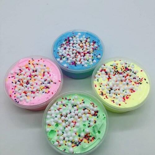 DHL 100pcs slime toys light plasticine clay slime supplies putty slime box kit sand no borax sand clay toys kids gift