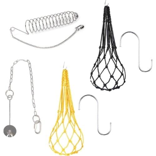 E56C Chicken Vegetable Fruit Hanging Feeder Toy for Hens Pet Birds 4 Pieces Set