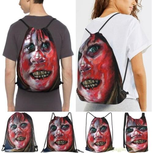 The Exorcist Women Purpose Drawstring Backpack Bags Men Outdoor Travel Backpacks For Gym Training Swimming Fitness Bag