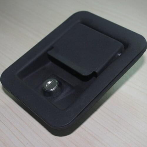 Truck lock Door Hardware black Lock Electric cabinet lock fire box pull toolcase lock Industrial equipment door handle knob