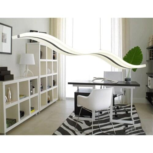 LED 110V-220V Chandeliers white acrylic Curvaceous for dinning room bedroom study chandelier lights free shipping