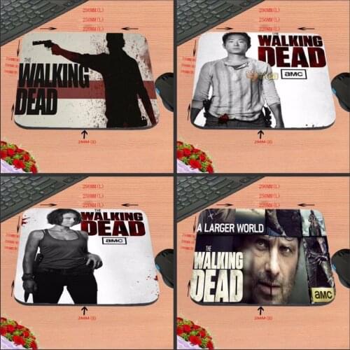Walking Dead Top Selling Print Design Anti-slip New Arrival Customized Rectangular Rubber Mouse Pad Computer PC Nice Gaming