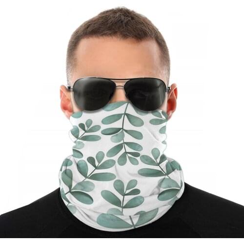 Leaves Forest Scarves Half Face Mask Men Women Halloween Tube Scarf Tubular Bandana Polyester Headwear Biking Hiking