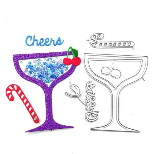 Cup Dies Metal Cutting Dies Cut Die Cards Cup Juice Cup Scrapbook Paper Craft Knife Mould Blade Punch Stencils Dies