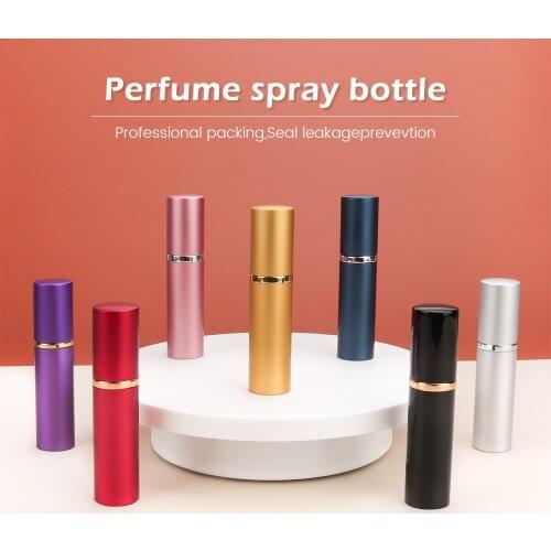 10ml Mini Perfume Glass Bottle Travel Aluminum Spray Atomizer Empty Metal Parfume Atomiser Sprayer Portable Refillable Bottles